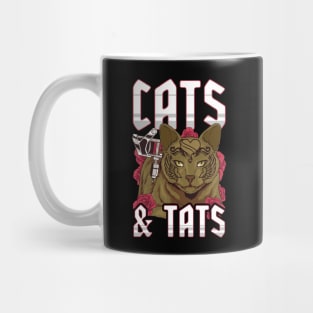 Funny Cats & Tats Inked Tattoo Obsessed Cat Lover Mug